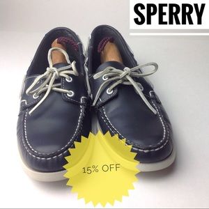 Sperry Top-Sider Blue Suede Boat Shoes Sz 7 Medium